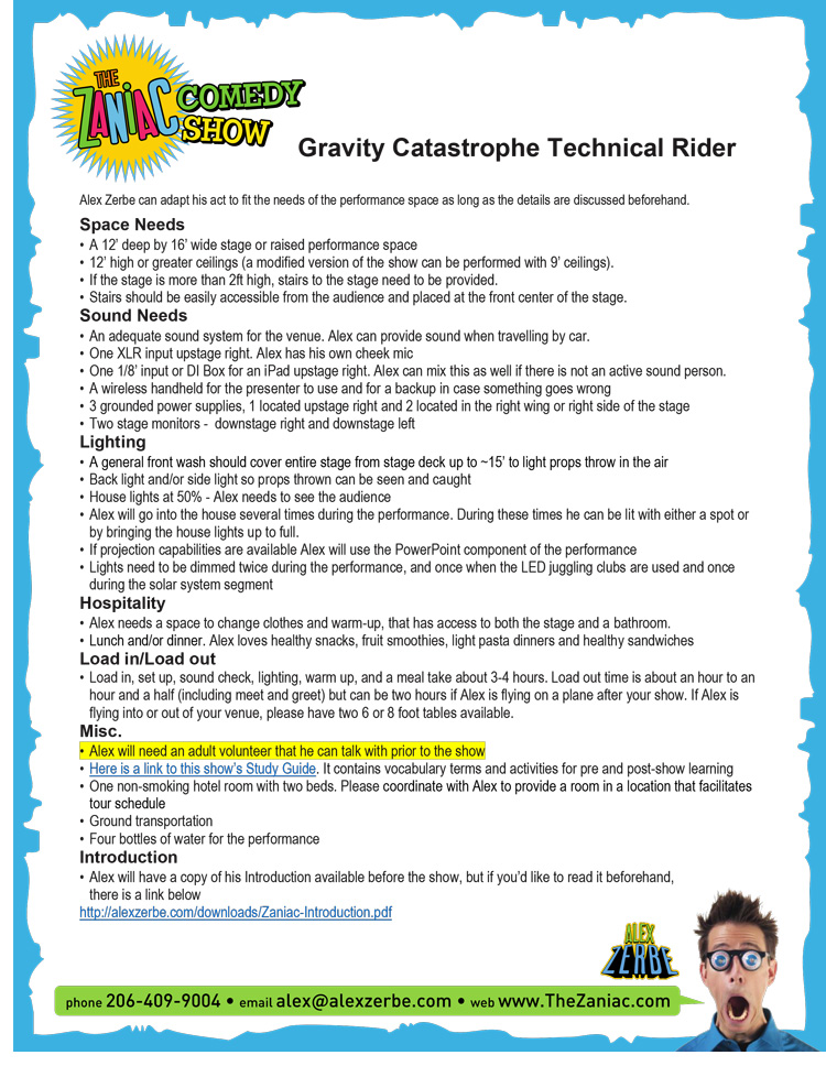 Tech Rider Gravity Catastrophe 2024 - Alex Zerbe - The Zaniac